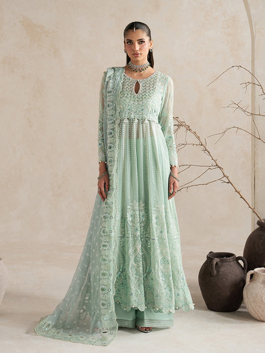 Gulaal | Inaaya Embroidered Chiffon 26 | Evaa - Formal Dress - available at Maria Faisal in UK and USA.