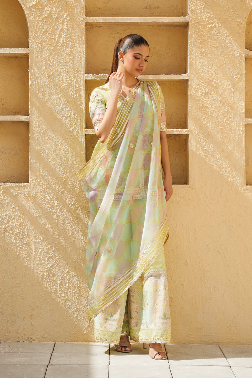 Sania Maskatiya | Eid ul Adha Edit | Rika - Luxury Dress - available at Maria Faisal in UK and USA.
