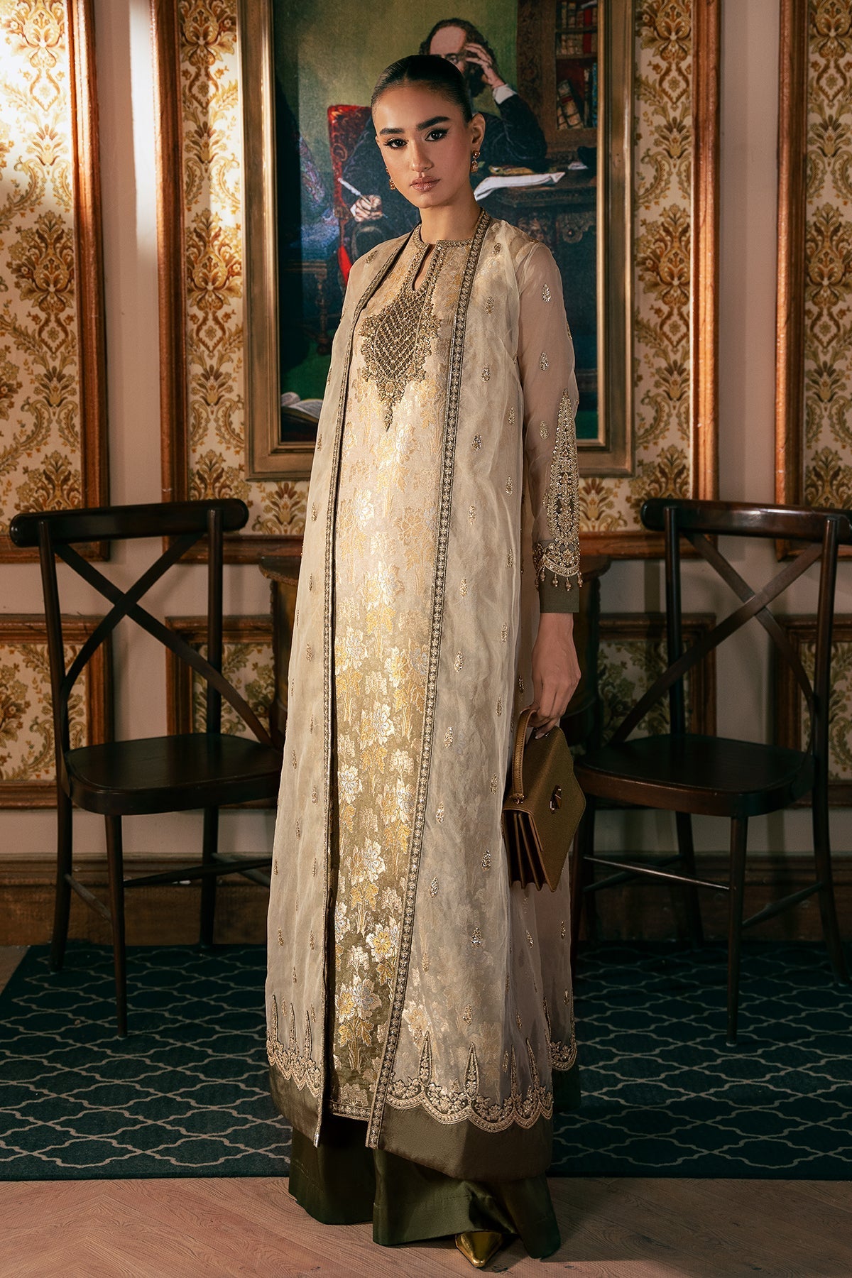 Mina Kashif | Emilie Formals | Bella - Formal Dress - available at Maria Faisal in UK and USA.
