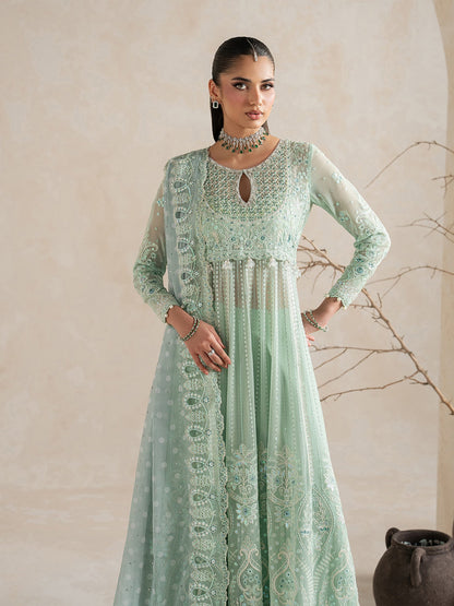Gulaal | Inaaya Embroidered Chiffon 26 | Evaa - Formal Dress - available at Maria Faisal in UK and USA.