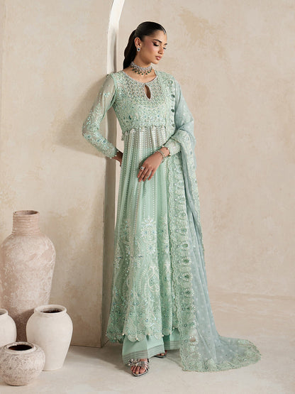 Gulaal | Inaaya Embroidered Chiffon 26 | Evaa - Formal Dress - available at Maria Faisal in UK and USA.