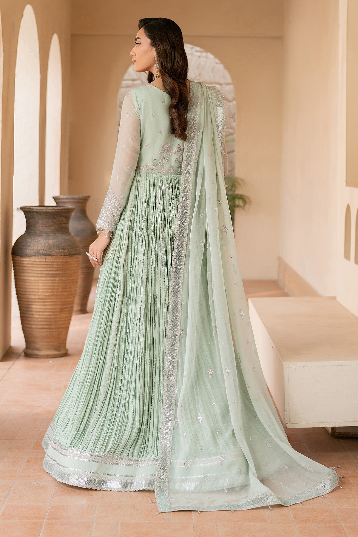 Alizeh | Ready to wear | Green Dress 3 Piece - RTW1020 - Ladies Clothes - Maria Faisal