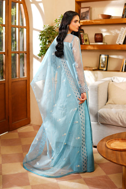 Maryams | Noir Luxe | Azure-NOR-0004 - Formal Dress - available at Maria Faisal in UK and USA.