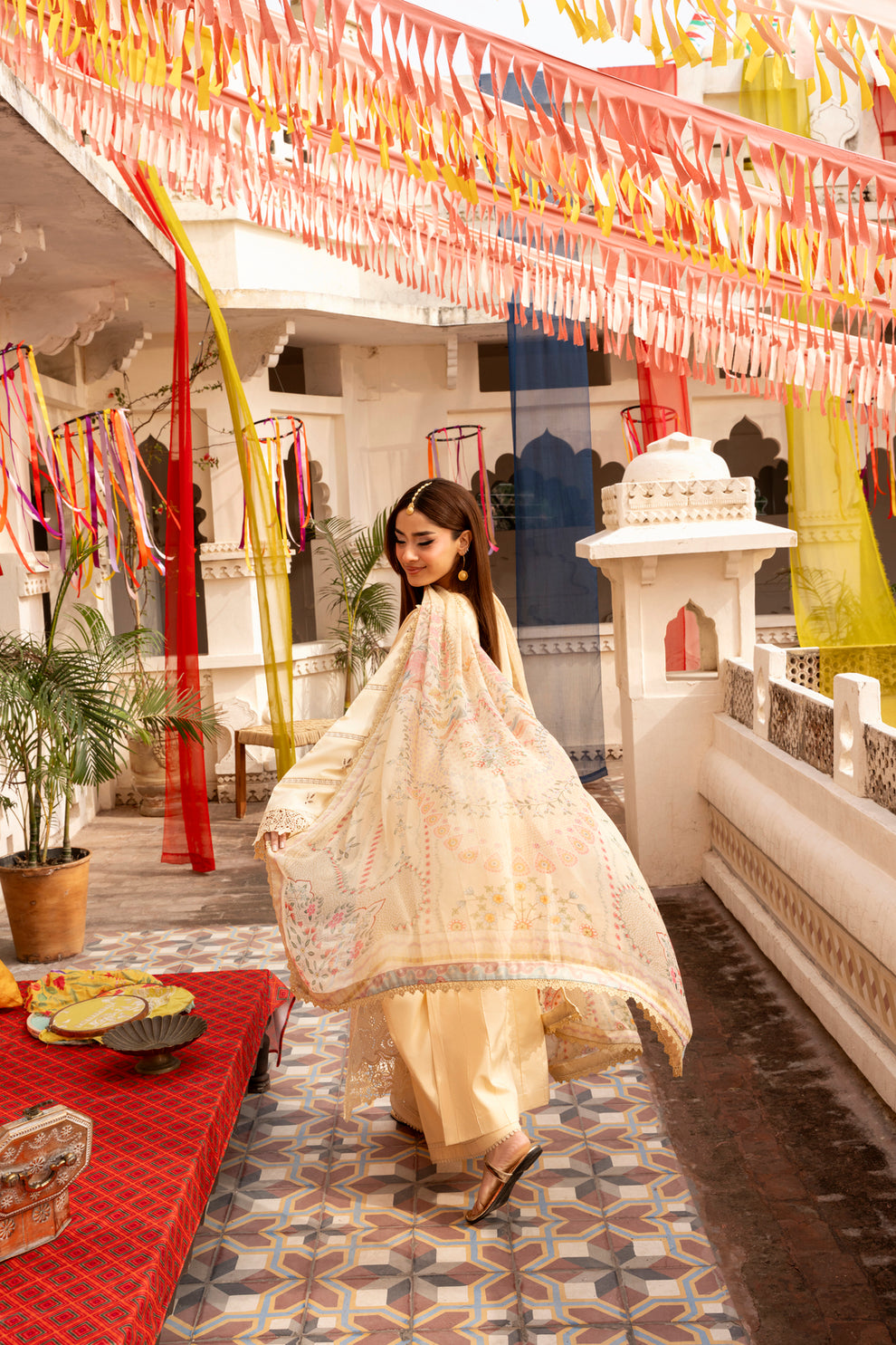 Florent | Basant Chikankari | FBC - 2A - Luxury Dress - available at Maria Faisal in UK and USA.