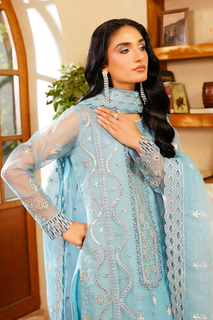 Maryams | Noir Luxe | Azure-NOR-0004 - Formal Dress - available at Maria Faisal in UK and USA.