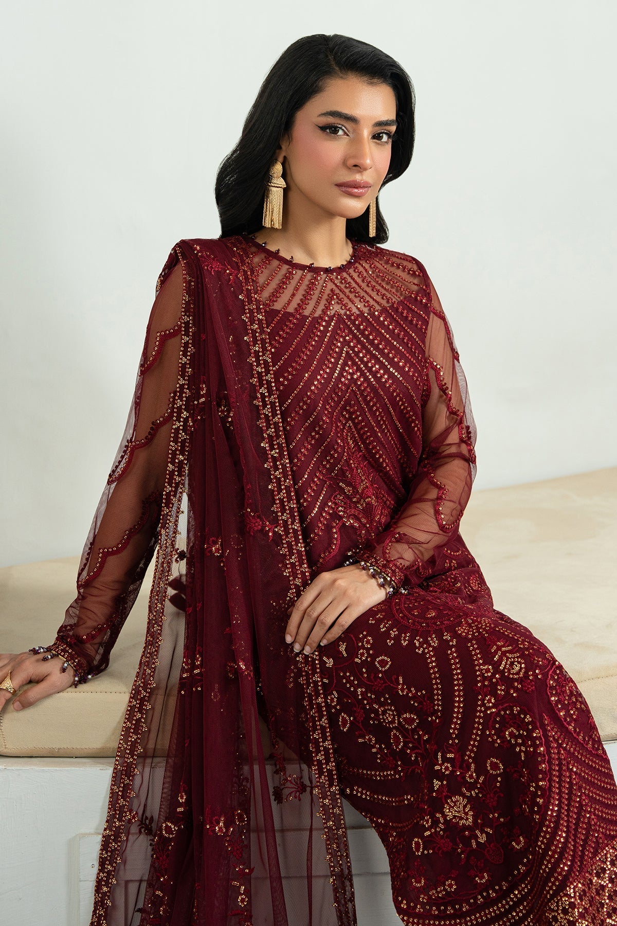 Zarif | Inara Formals | ZRI-08 EYMEN by Maria Faisal - Registered Vendor of : Zarif - type : Ladies Clothes - 100% original wedding dresses