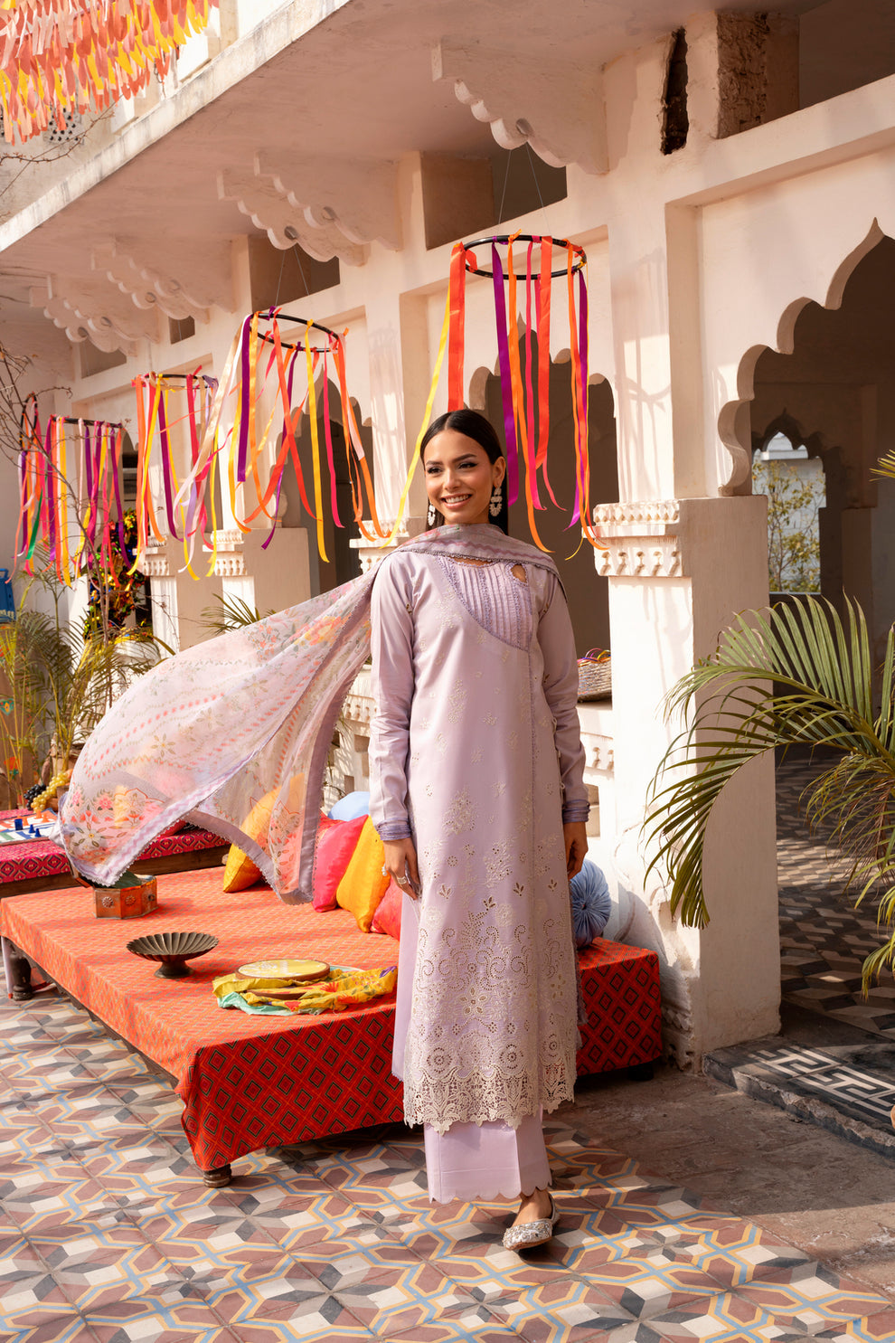Florent | Basant Chikankari | FBC - 2B - Luxury Dress - available at Maria Faisal in UK and USA.