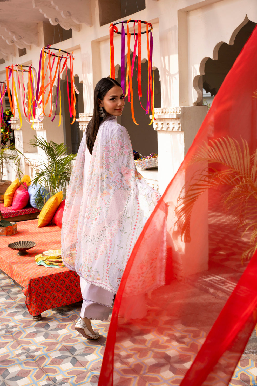 Florent | Basant Chikankari | FBC - 2B - Luxury Dress - available at Maria Faisal in UK and USA.