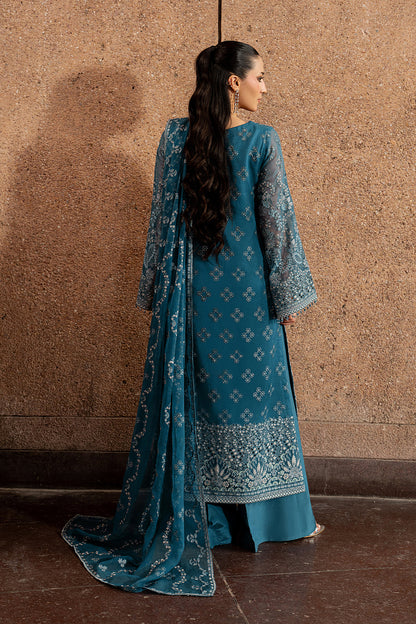 Lavish Premium | Lazawal Formals | Teal Essence - Formal Dress - available at Maria Faisal in UK and USA.