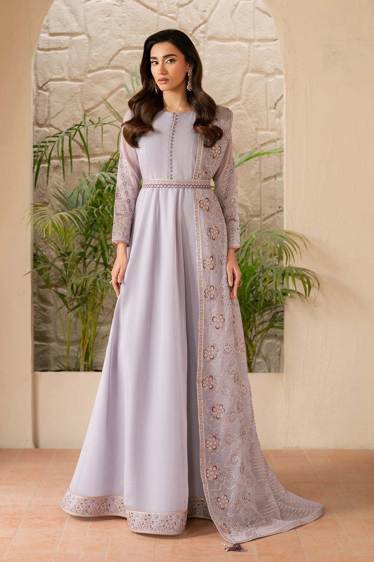 Alizeh | Ready to wear | Lilac Dress 3 piece - RTW1028 - Ladies Clothes - Maria Faisal