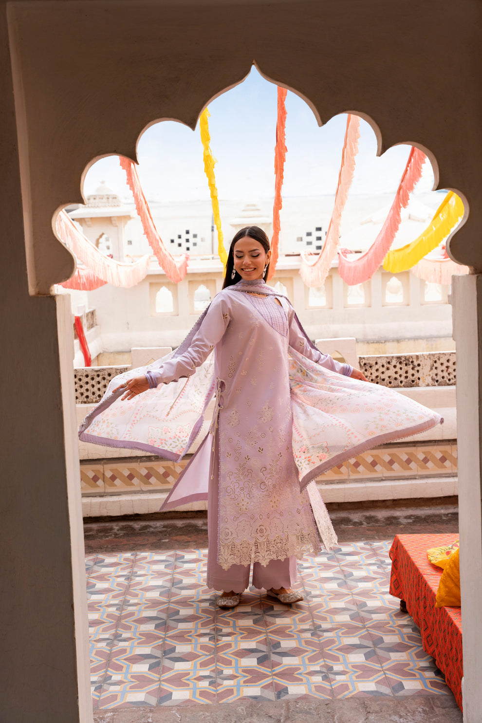 Florent | Basant Chikankari | FBC - 2B - Luxury Dress - available at Maria Faisal in UK and USA.