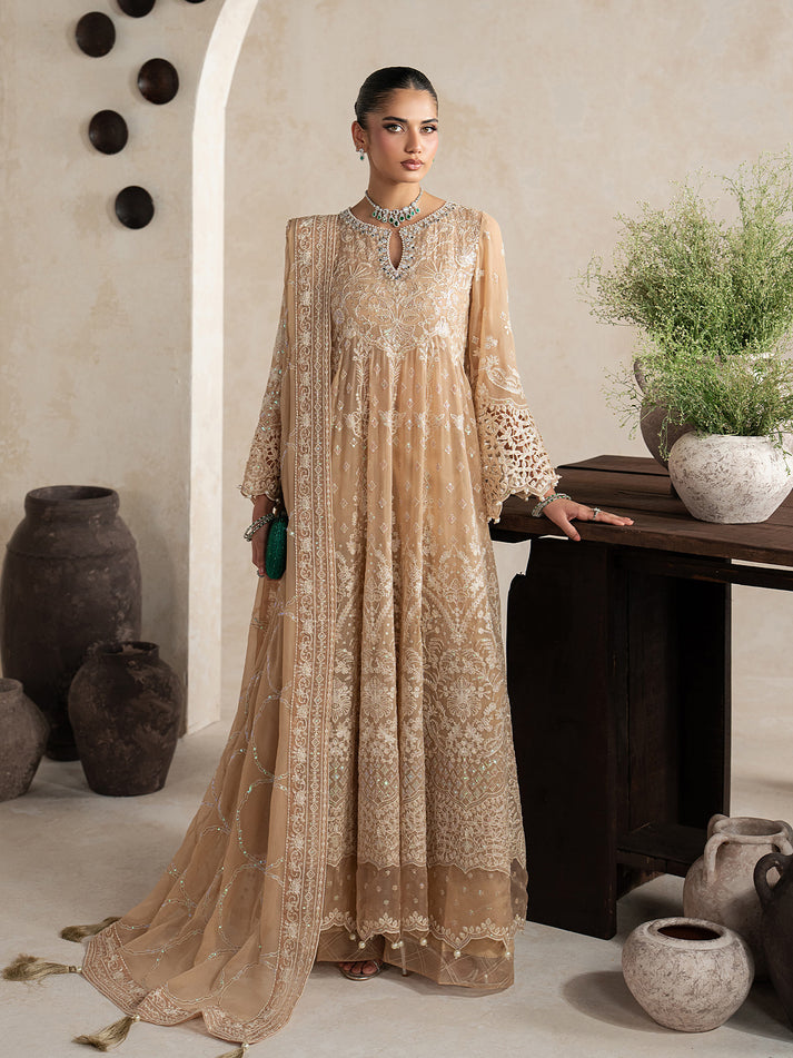 Gulaal | Inaaya Embroidered Chiffon 26 | Niaa - Formal Dress - available at Maria Faisal in UK and USA.