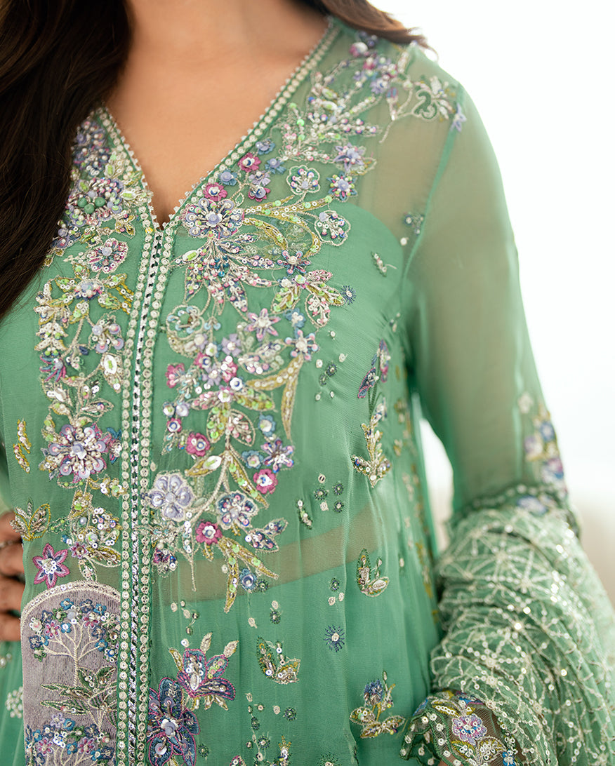 Mushq | Sham Shandaar Festive | Adaa - Casual Dress - available at Maria Faisal in UK and USA.