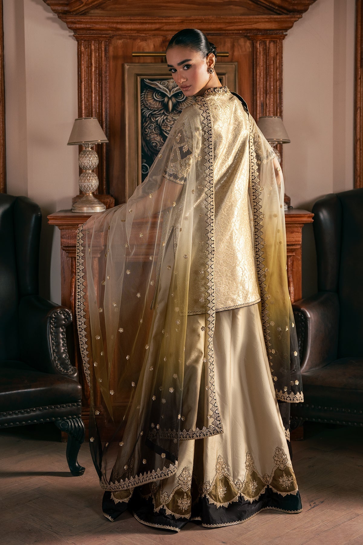 Mina Kashif | Emilie Formals | Kiara - Formal Dress - available at Maria Faisal in UK and USA.