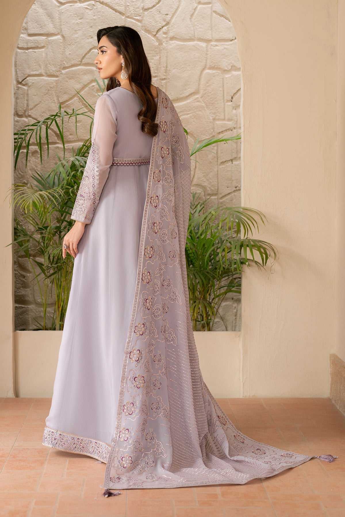 Alizeh | Ready to wear | Lilac Dress 3 piece - RTW1028 - Ladies Clothes - Maria Faisal