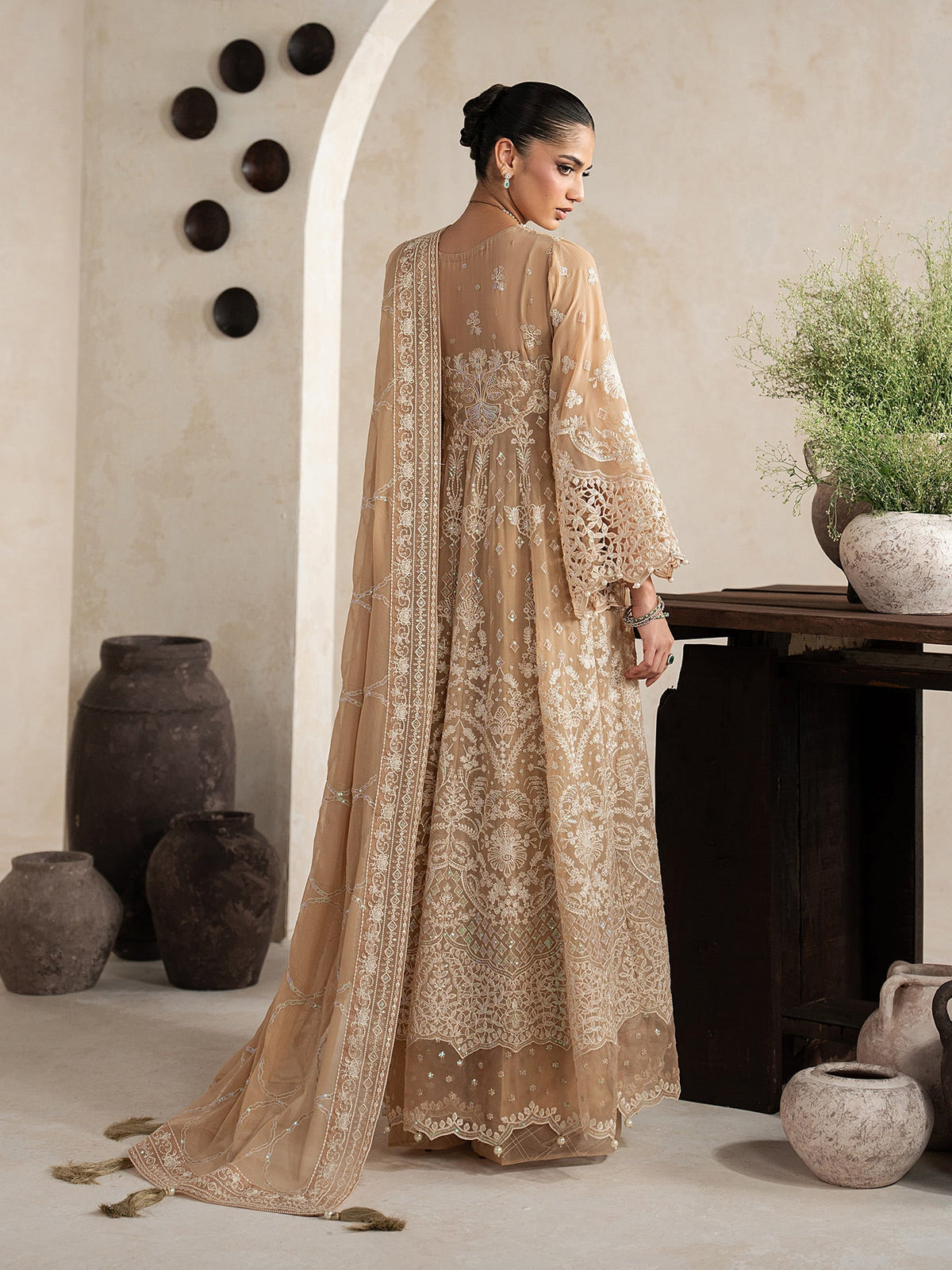 Gulaal | Inaaya Embroidered Chiffon 26 | Niaa - Formal Dress - available at Maria Faisal in UK and USA.