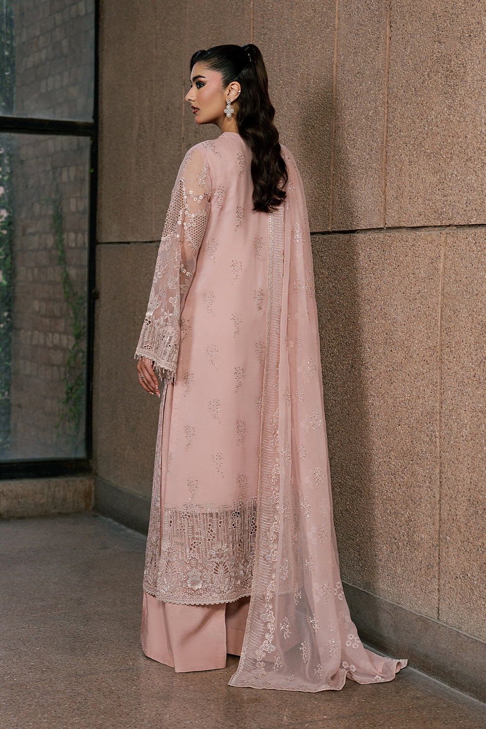 Lavish Premium | Lazawal Formals | Pink Blossom - Formal Dress - available at Maria Faisal in UK and USA.