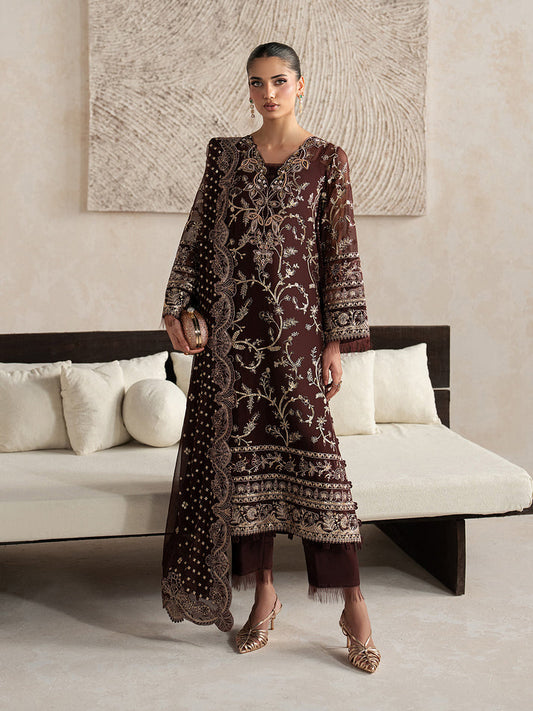 Gulaal | Inaaya Embroidered Chiffon 26 |Sofiya - Formal Dress - available at Maria Faisal in UK and USA.