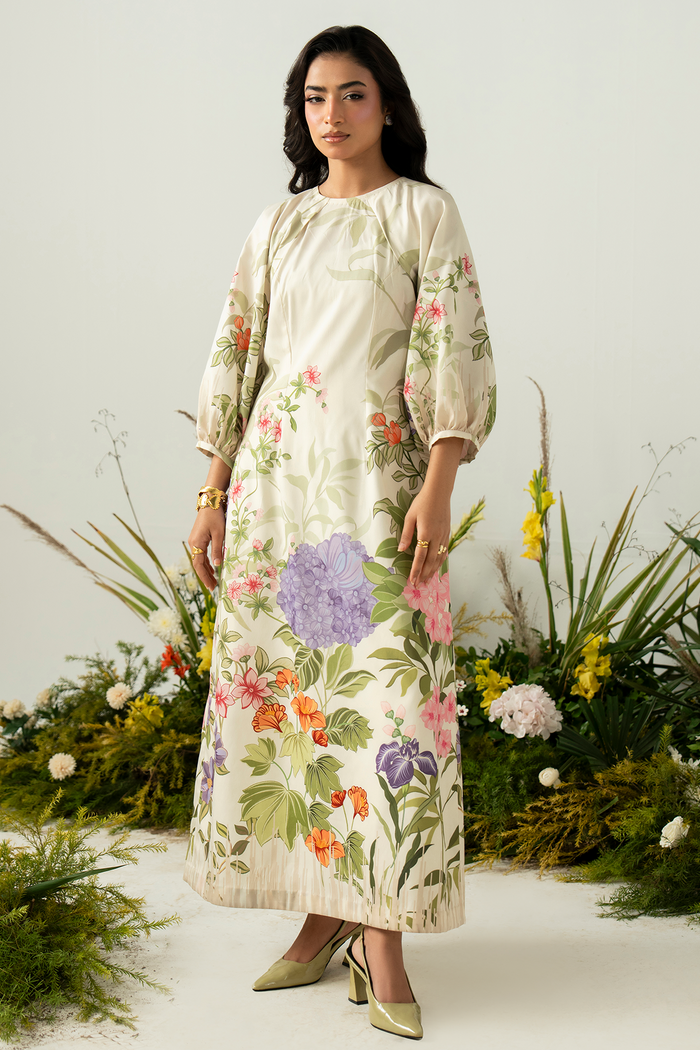Zarposh | Folds SS 26 | AERIS - Casual Dress - available at Maria Faisal in UK and USA.