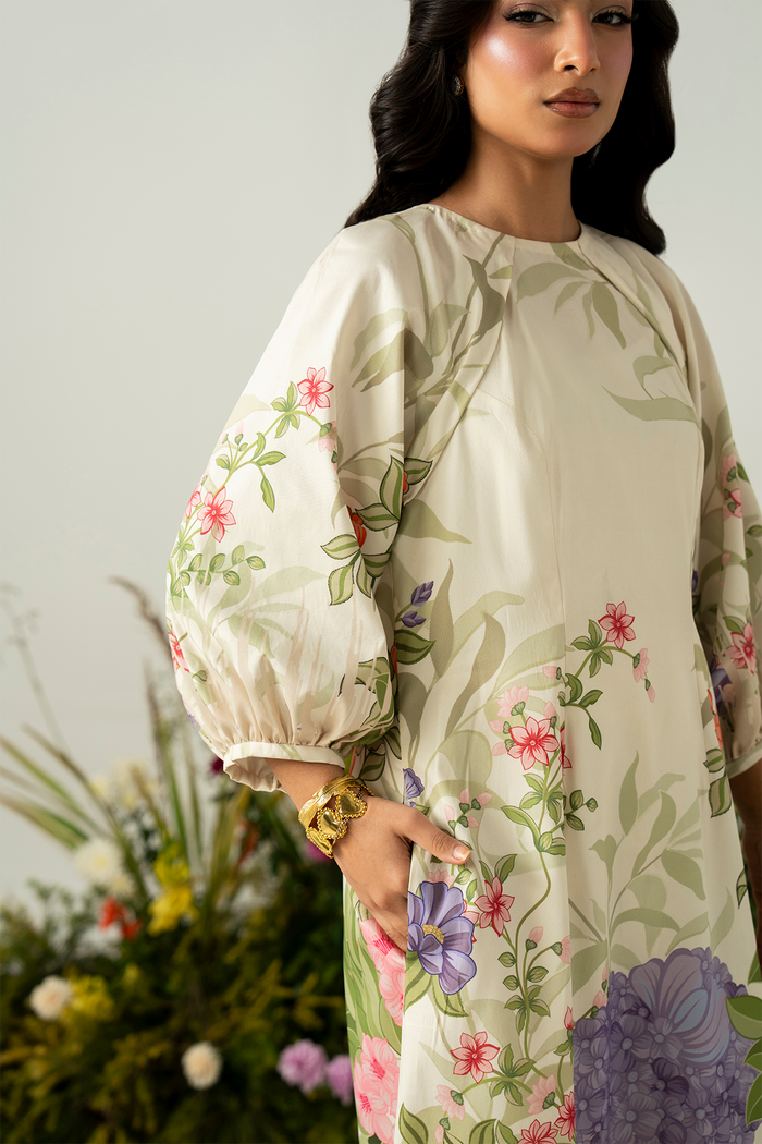 Zarposh | Folds SS 26 | AERIS - Casual Dress - available at Maria Faisal in UK and USA.