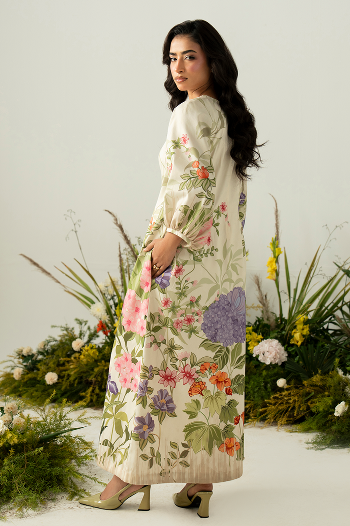 Zarposh | Folds SS 26 | AERIS - Casual Dress - available at Maria Faisal in UK and USA.