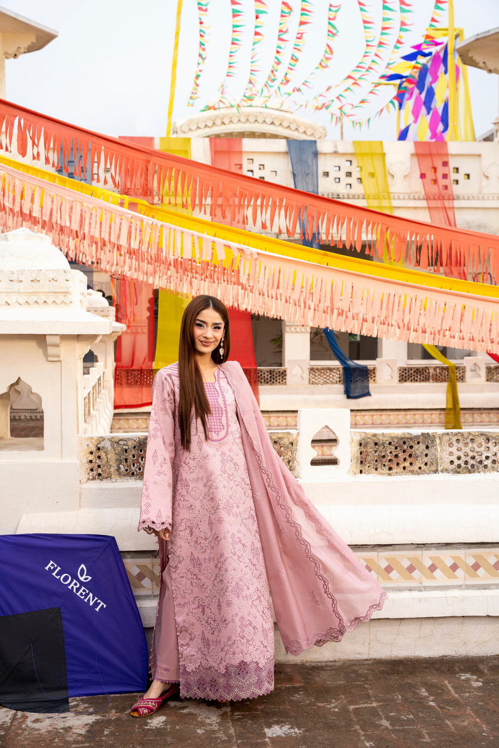 Florent | Basant Chikankari | FBC - 6A - Luxury Dress - available at Maria Faisal in UK and USA.