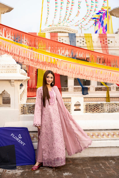 Florent | Basant Chikankari | FBC - 6A - Luxury Dress - available at Maria Faisal in UK and USA.