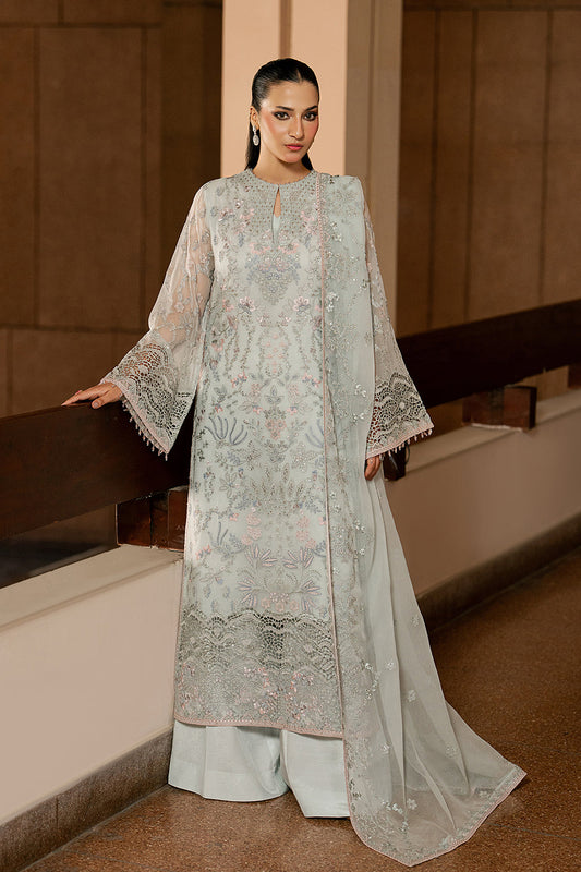 Lavish Premium | Lazawal Formals | Mint Mirage - Formal Dress - available at Maria Faisal in UK and USA.
