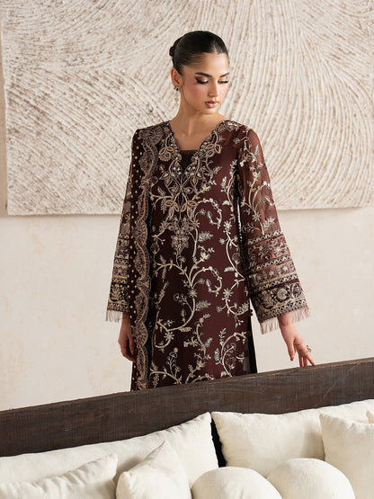Gulaal | Inaaya Embroidered Chiffon 26 |Sofiya - Formal Dress - available at Maria Faisal in UK and USA.