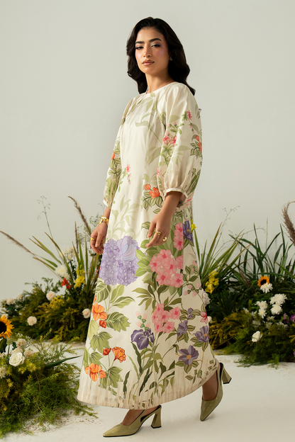 Zarposh | Folds SS 26 | AERIS - Casual Dress - available at Maria Faisal in UK and USA.