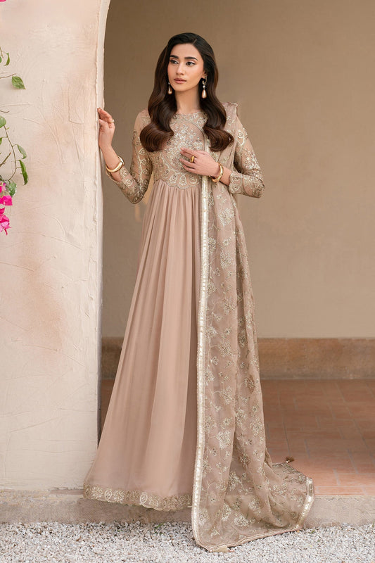 Alizeh | Ready to wear | Beige Dress 3 piece - RTW1027 - Ladies Clothes - Maria Faisal