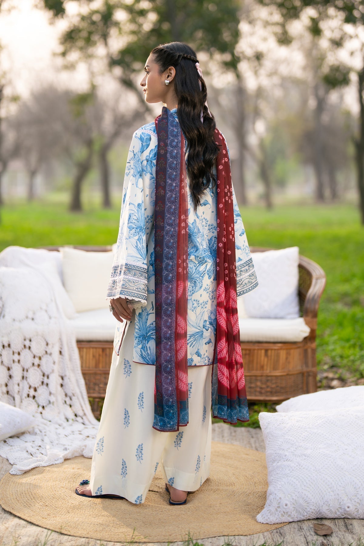 Xenia Formals | Sun Seeking | ELARIS - Formal Dress - available at Maria Faisal in UK and USA.