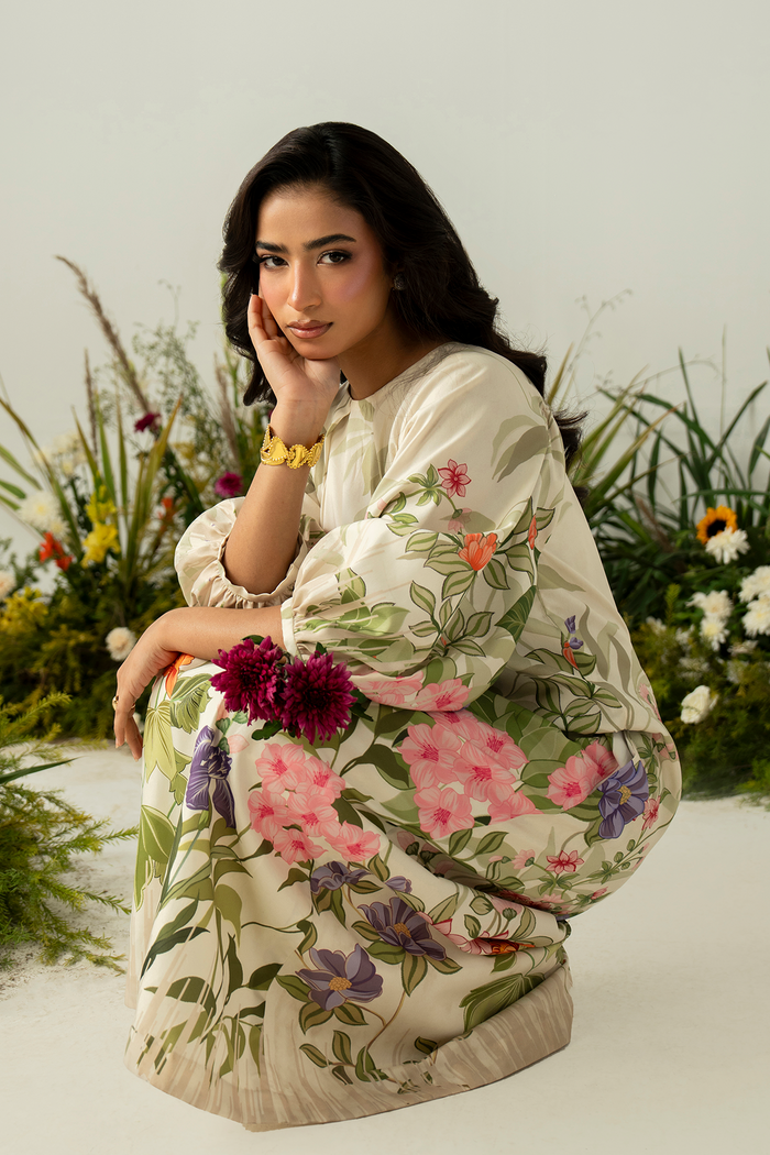 Zarposh | Folds SS 26 | AERIS - Casual Dress - available at Maria Faisal in UK and USA.