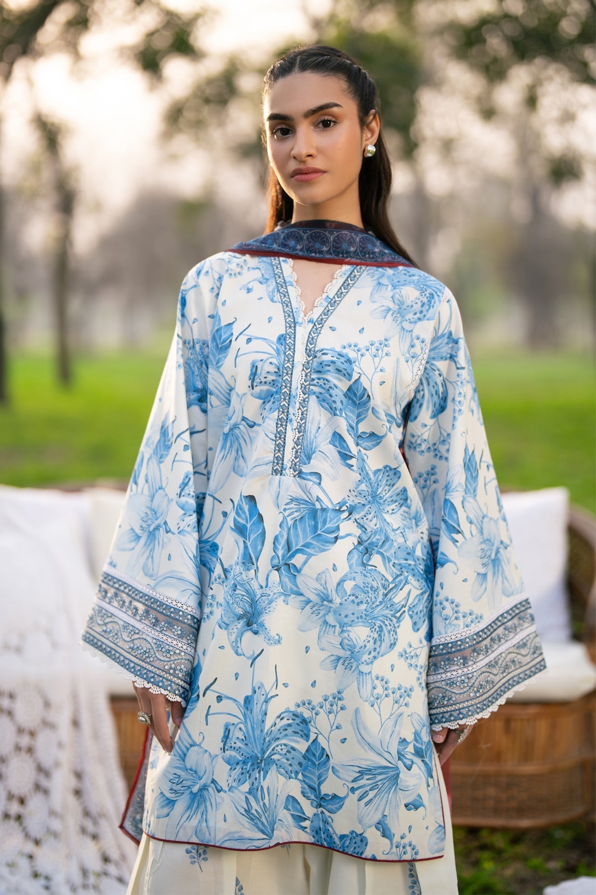 Xenia Formals | Sun Seeking | ELARIS - Formal Dress - available at Maria Faisal in UK and USA.