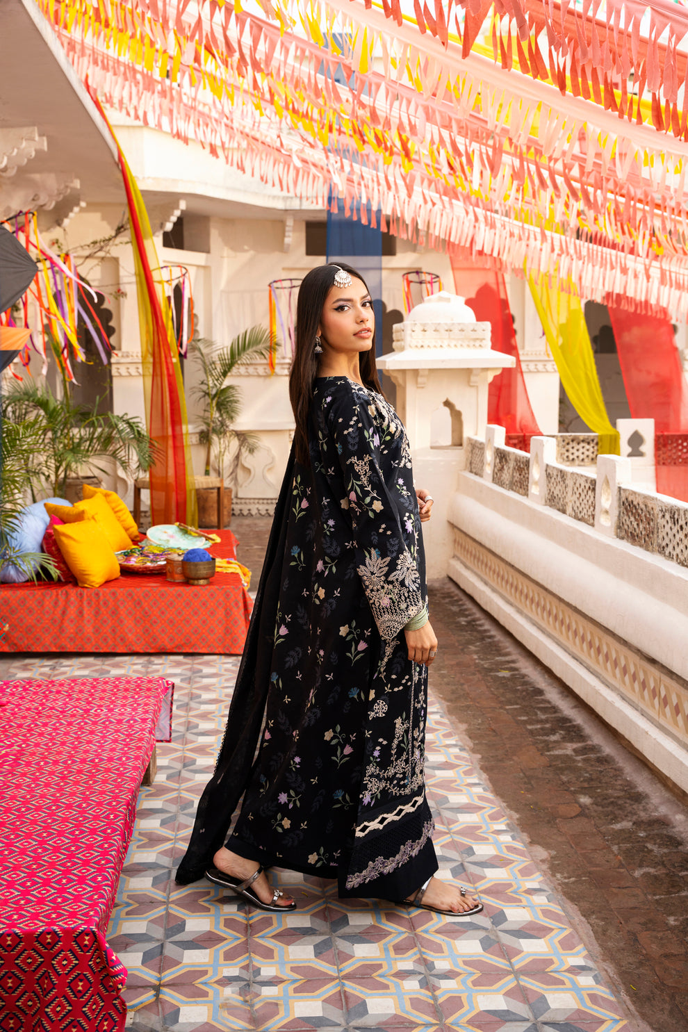 Florent | Basant Chikankari | FBC - 8A - Luxury Dress - available at Maria Faisal in UK and USA.