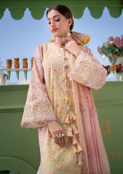 Kanwal Malik | Mira Summer Lawn 26 | Milaa - Luxury Dress - available at Maria Faisal in UK and USA.