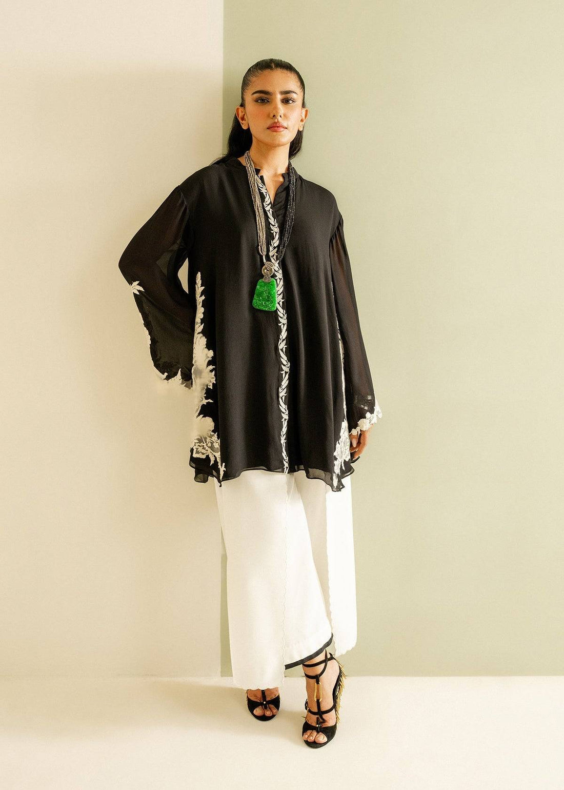 Mahgul | Ayanas Garden | Monochrome Flow by Maria Faisal - Registered Vendor of : Mahgul - type : Ladies Clothes - 100% original wedding dresses