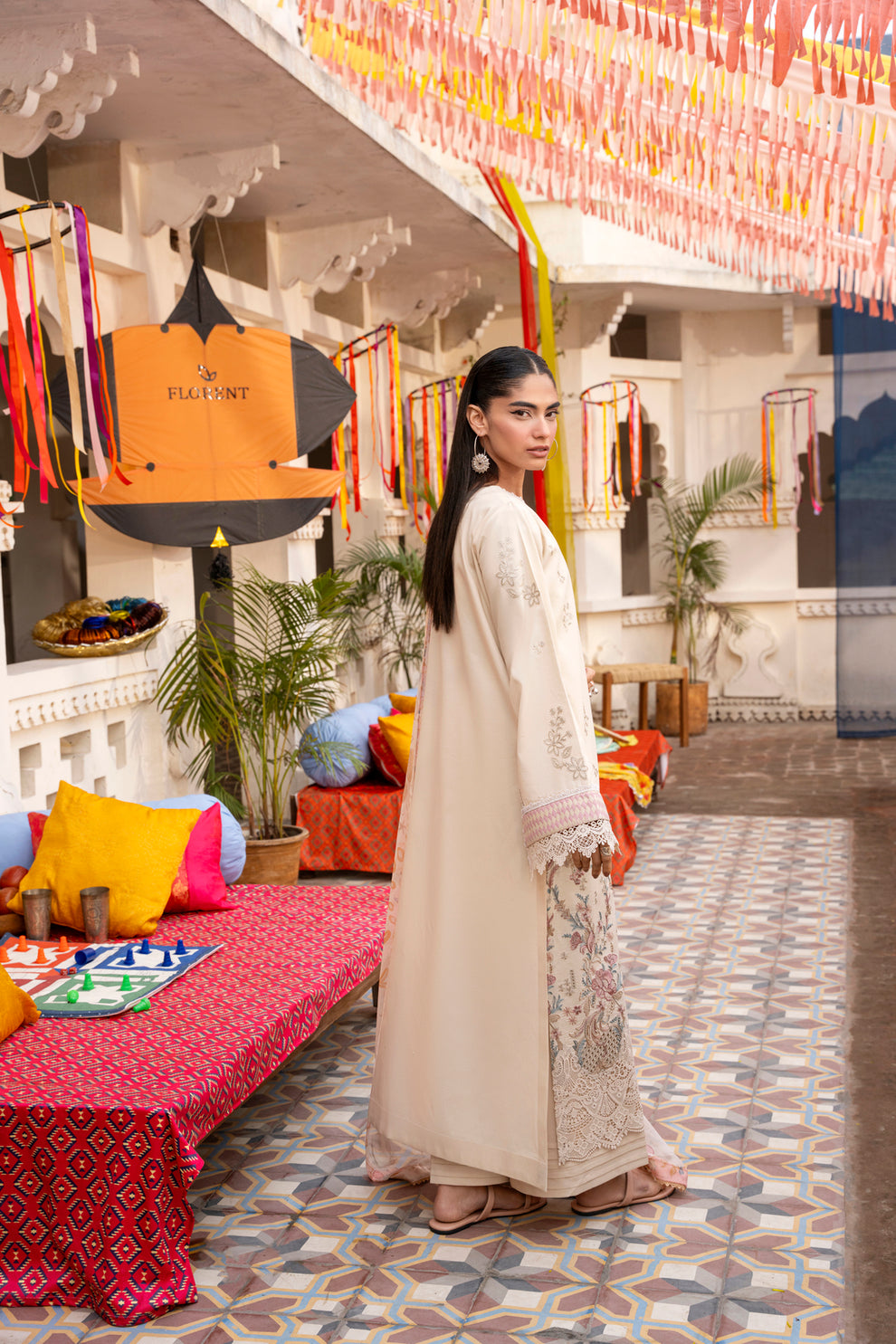 Florent | Basant Chikankari | FBC - 5A - Luxury Dress - available at Maria Faisal in UK and USA.