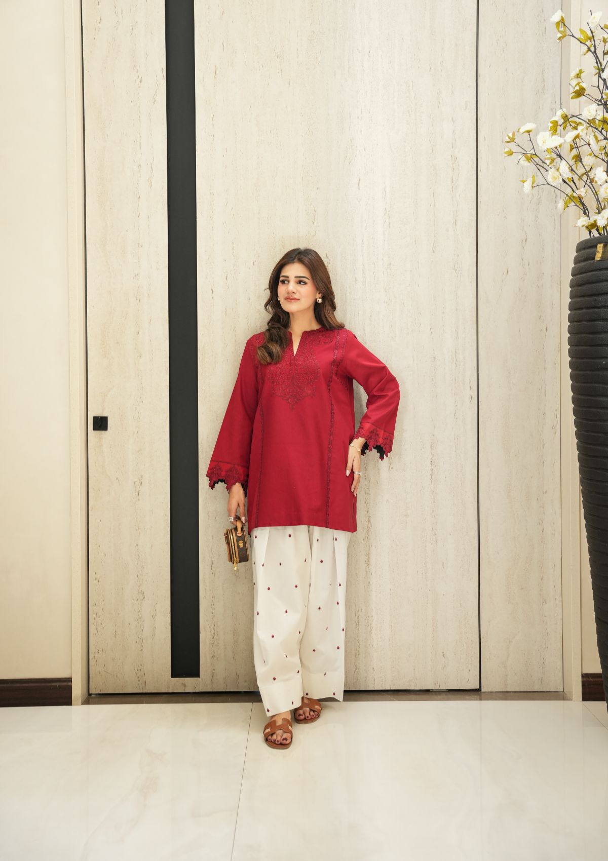 Faiza Faisal | FNF Cords Edit | RUBY FUSION - Casual Dress - available at Maria Faisal in UK and USA.
