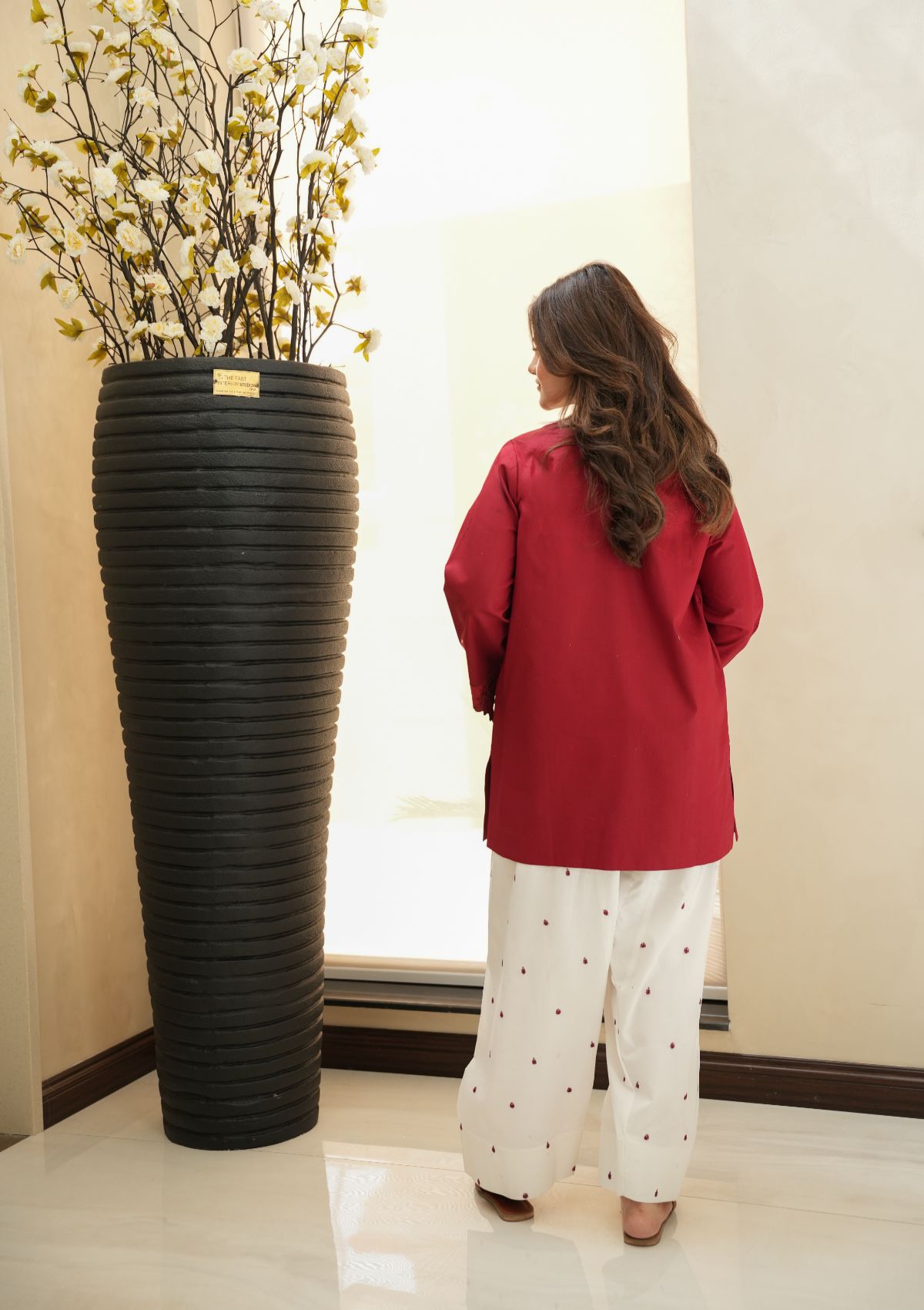 Faiza Faisal | FNF Cords Edit | RUBY FUSION - Casual Dress - available at Maria Faisal in UK and USA.