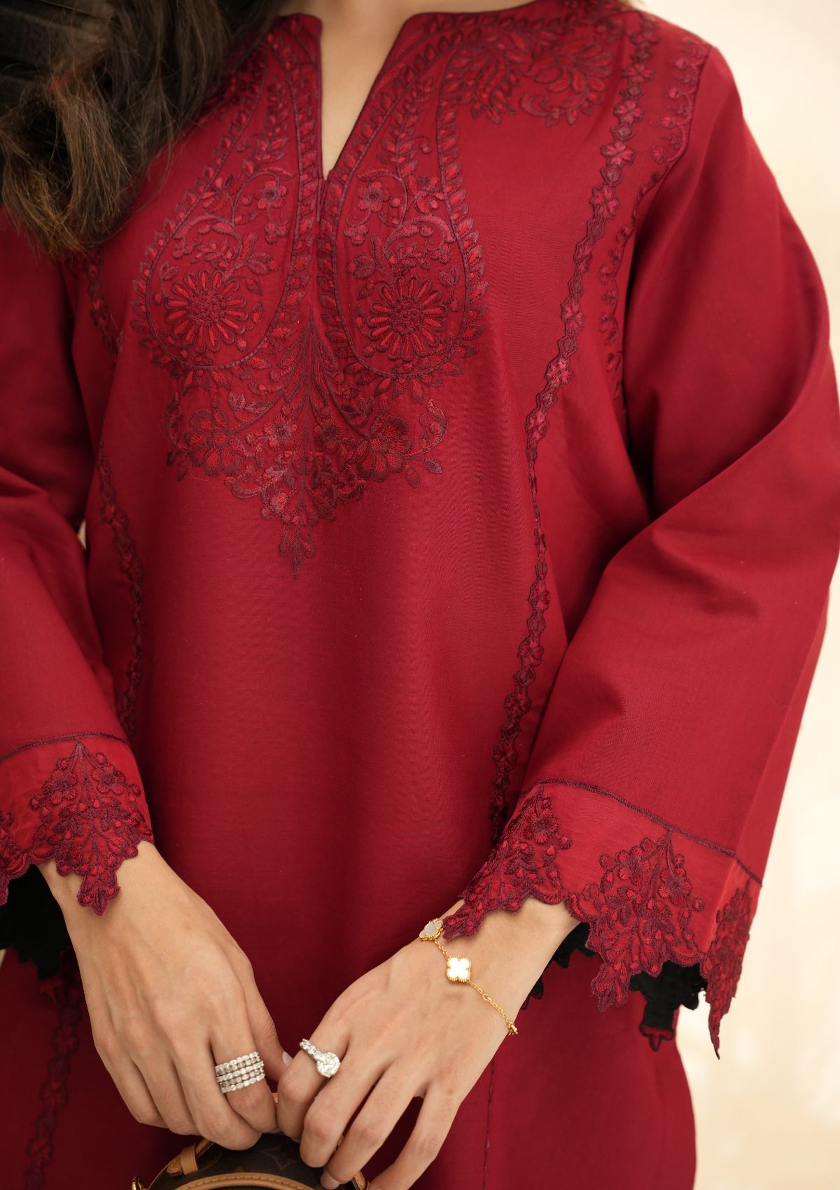 Faiza Faisal | FNF Cords Edit | RUBY FUSION - Casual Dress - available at Maria Faisal in UK and USA.
