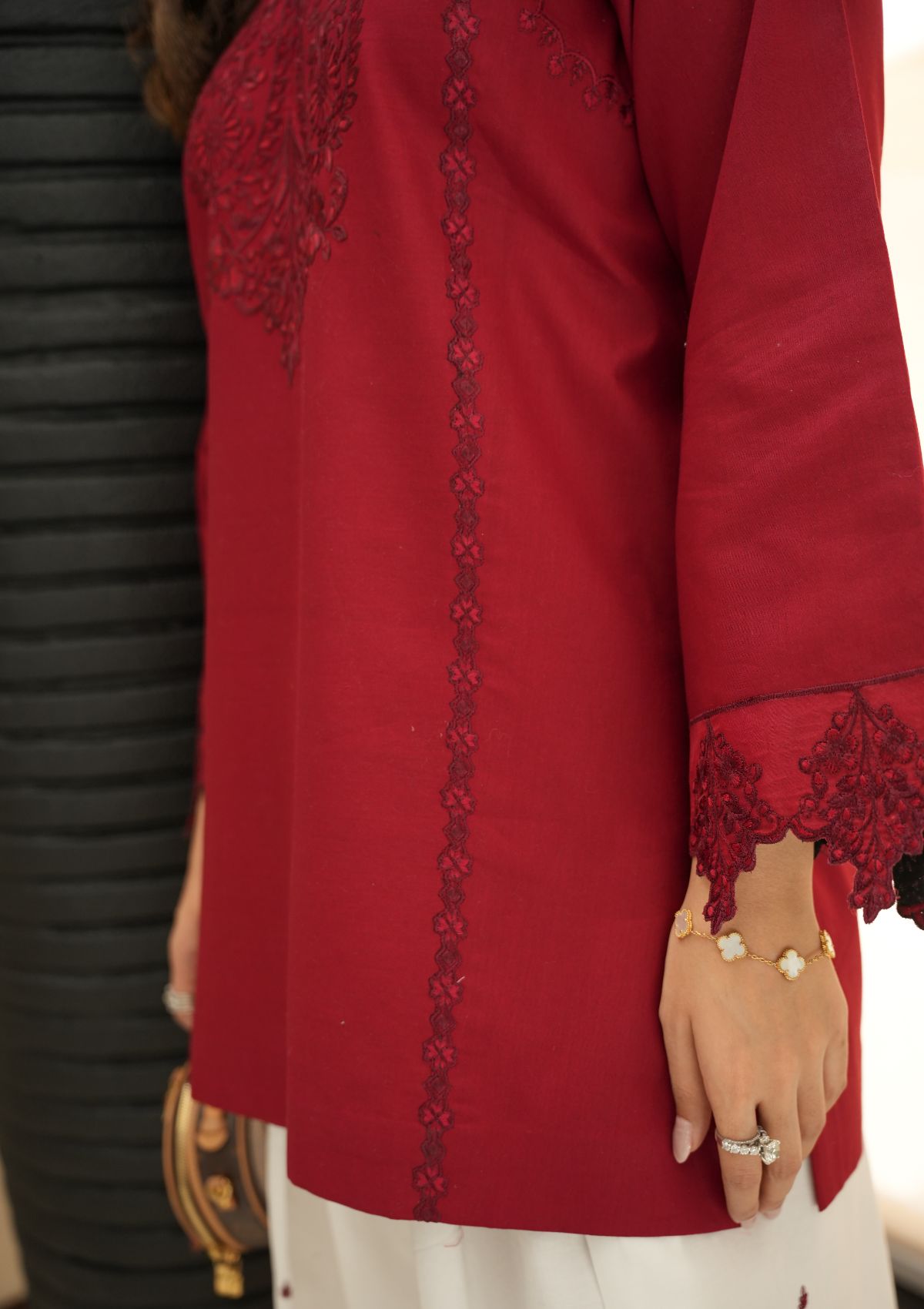 Faiza Faisal | FNF Cords Edit | RUBY FUSION - Casual Dress - available at Maria Faisal in UK and USA.