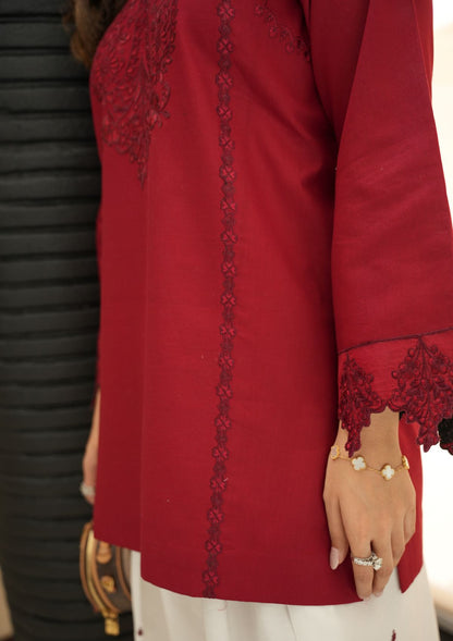 Faiza Faisal | FNF Cords Edit | RUBY FUSION - Casual Dress - available at Maria Faisal in UK and USA.