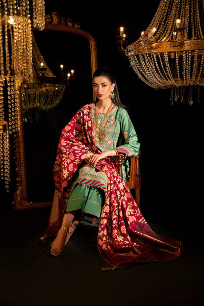 AlKaram | Festive Summer 25 | FC-9D-25-Sage by Maria Faisal - Registered Vendor of : Alkaram - type : Ladies Clothes - 100% original wedding dresses