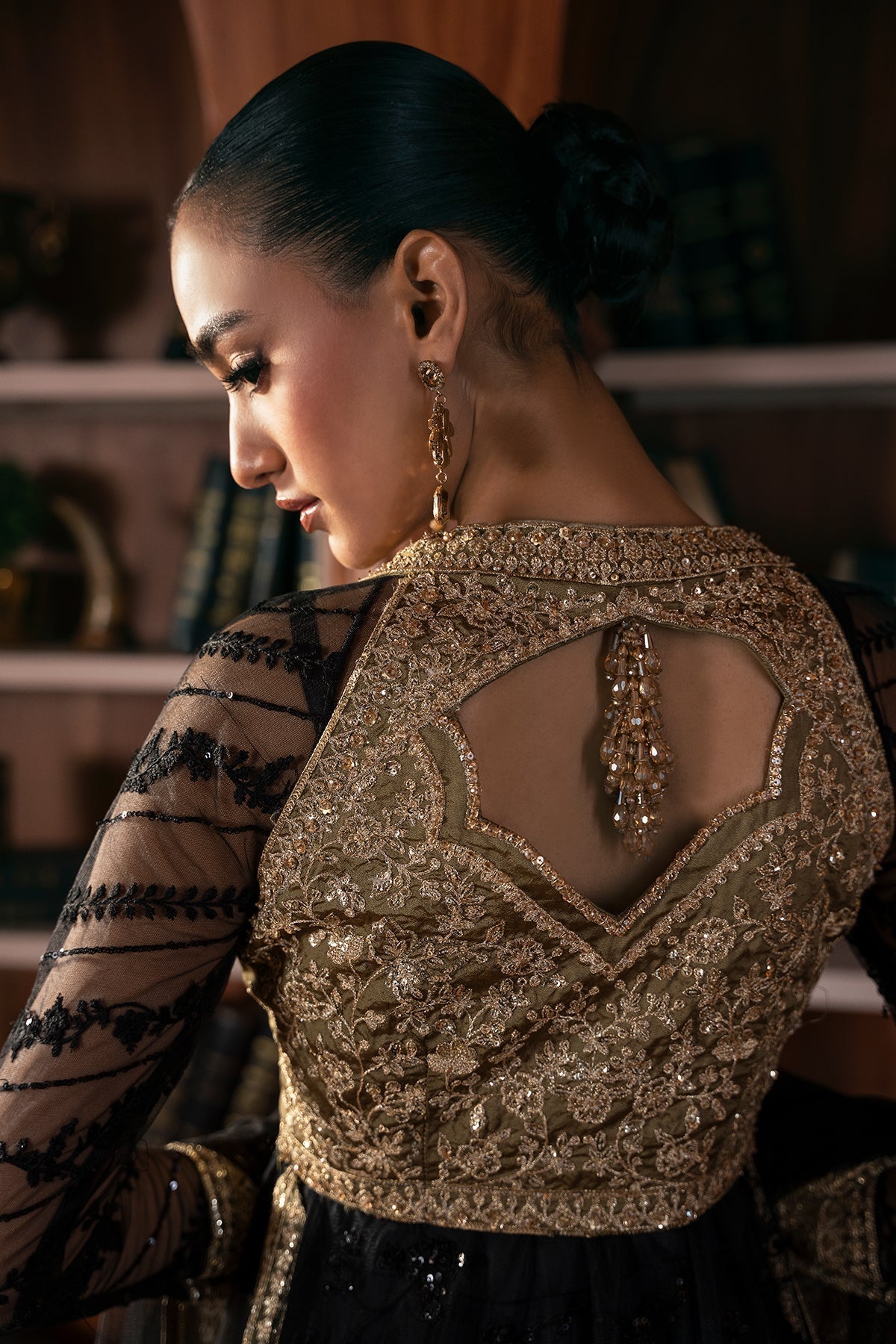 Mina Kashif | Emilie Formals | Opallene - Formal Dress - available at Maria Faisal in UK and USA.