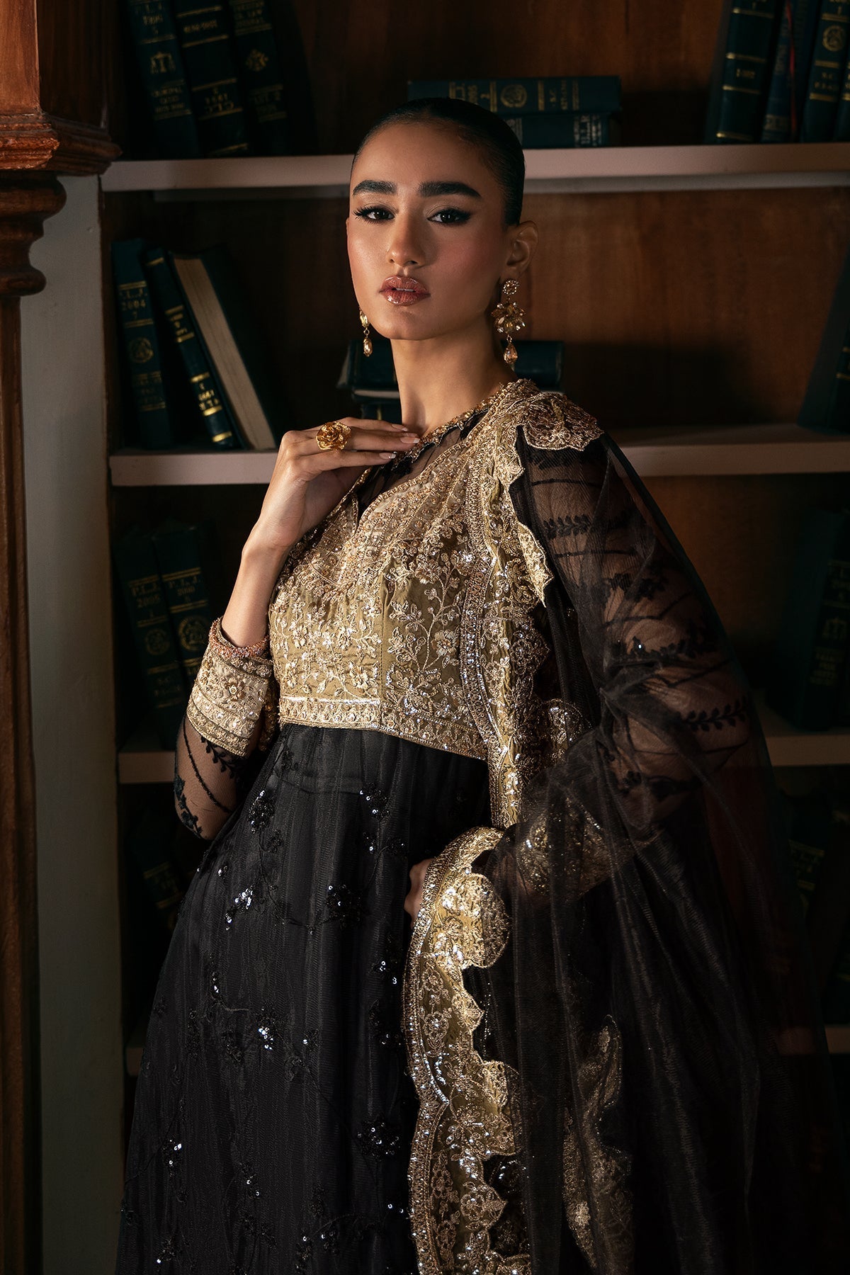 Mina Kashif | Emilie Formals | Opallene - Formal Dress - available at Maria Faisal in UK and USA.