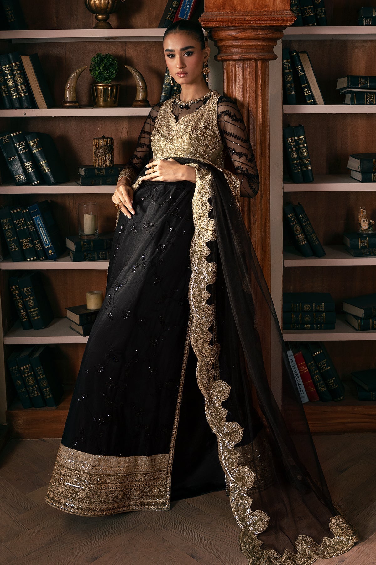 Mina Kashif | Emilie Formals | Opallene - Formal Dress - available at Maria Faisal in UK and USA.