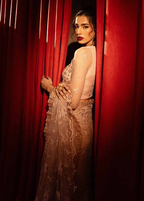 Paras by Pasha | Noor -e- Jahan Saree Collection | Shab-e-Gulabi by Maria Faisal - Registered Vendor of : Paras by Pasha - type : Ladies Clothes - 100% original wedding dresses