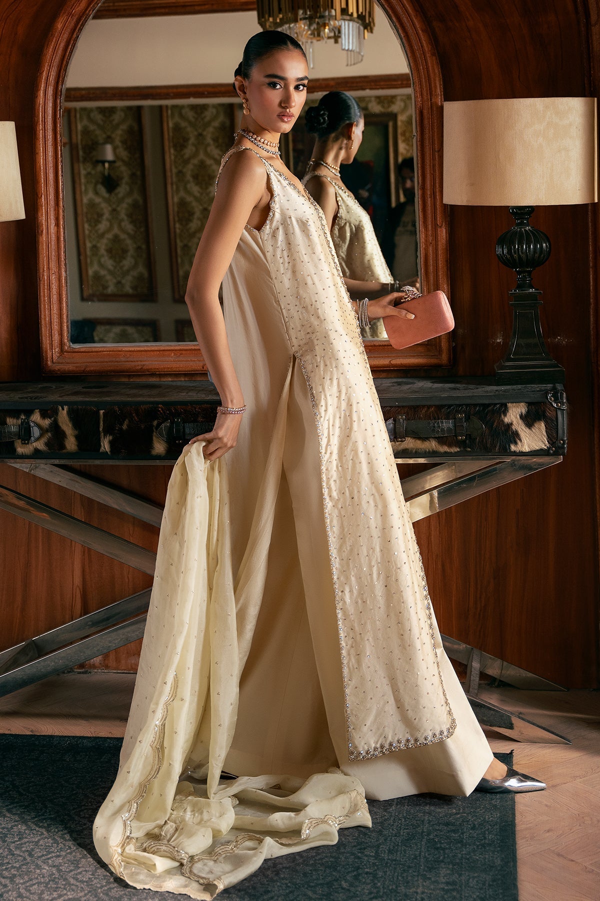Mina Kashif | Emilie Formals | Rosia - Formal Dress - available at Maria Faisal in UK and USA.