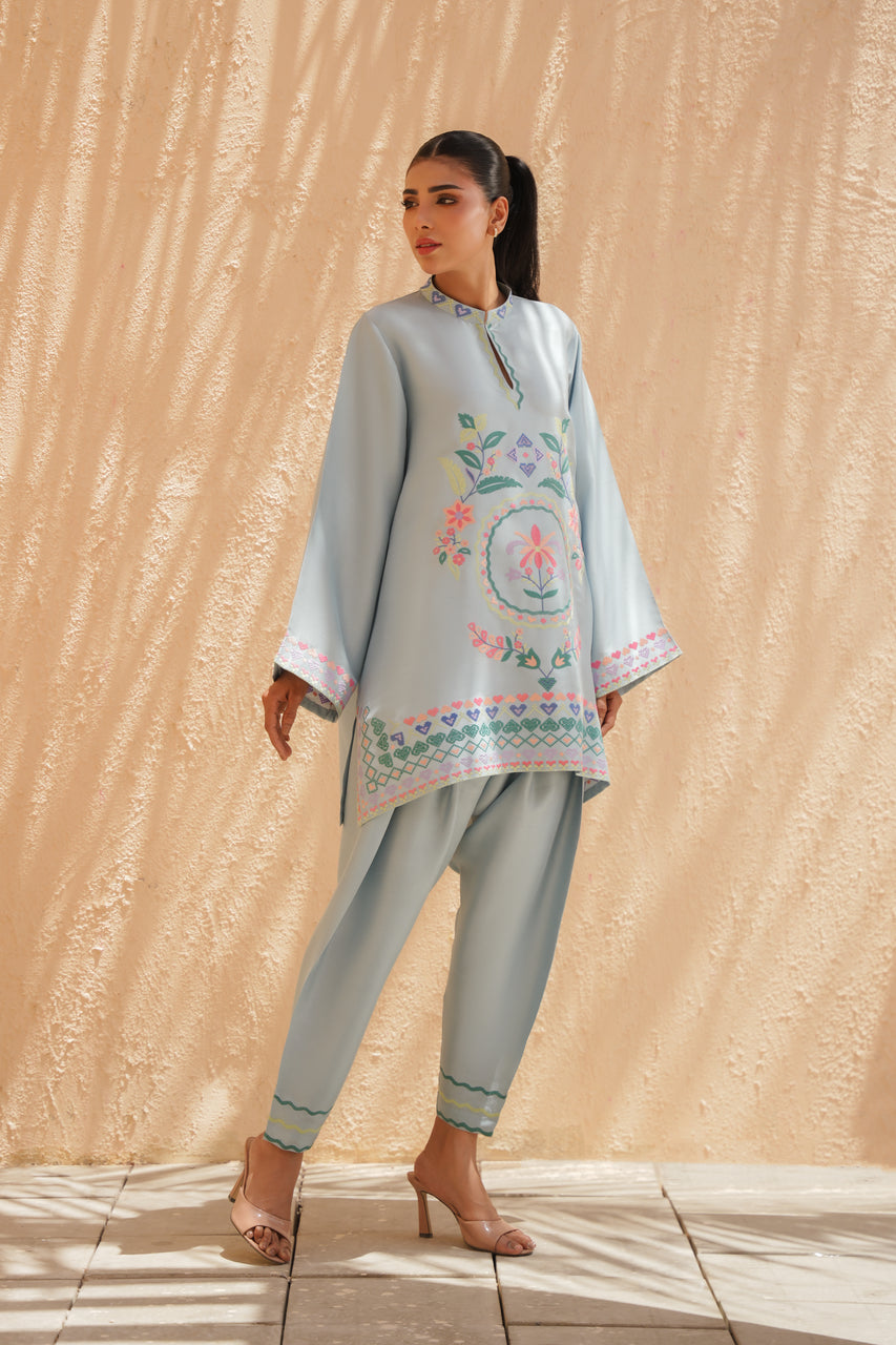 Sania Maskatiya | Eid ul Adha Edit | Kami (B) - Luxury Dress - available at Maria Faisal in UK and USA.
